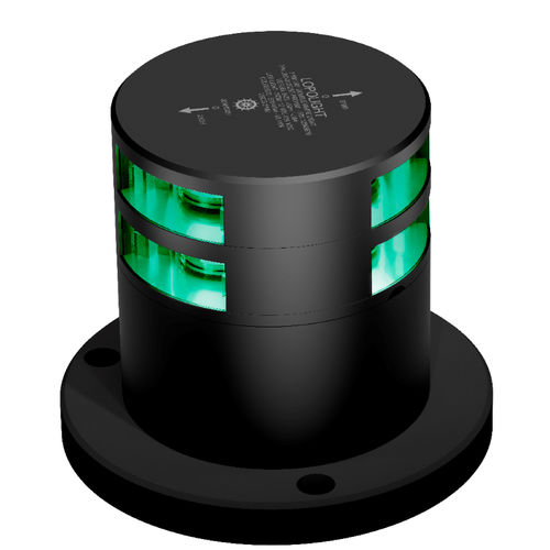 Feu de navigation pour navire - 300-115G2ST-PRO-I180 - Lopolight - à LED / vert / horizontal