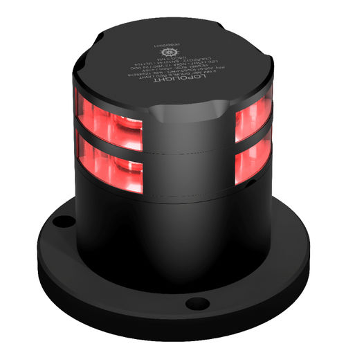 Feu de navigation pour navire - 301-114ST-PRO-I-GS - Lopolight - à LED / rouge / horizontal