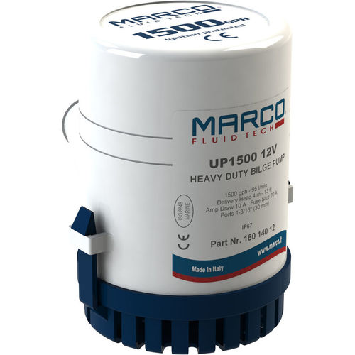 Pompe pour bateau - UP1500 - Marco - de cale / à eau / électrique