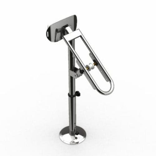 Pied pour siège pilote pour bateau de pêche - 2222 - Nautinox - ajustable / en inox