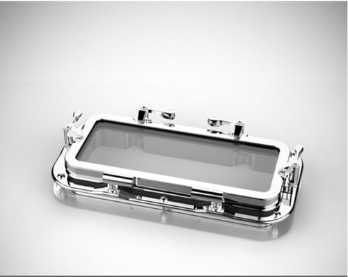 Hublot rectangulaire - 310SS - New Found Metals - pour bateau / ouvrant / avec angles arrondis
