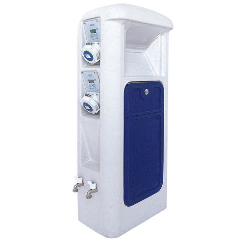 Borne avec éclairage intégré - SMART - Plus Marine - de distribution électrique / de distribution d'eau / pour ponton
