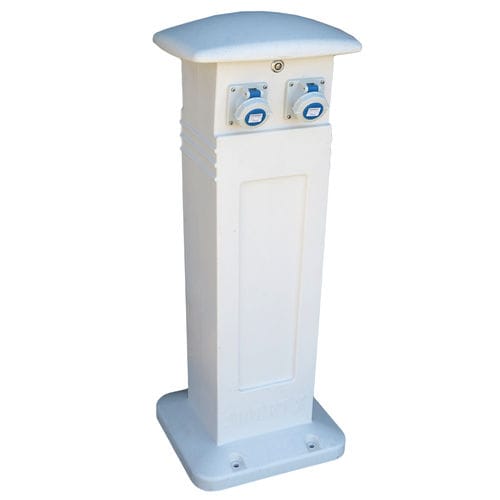 Borne avec éclairage intégré - SMART X - Plus Marine - de distribution électrique / de distribution d'eau / pour ponton