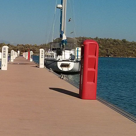 Borne incendie - SMART - Plus Marine - avec éclairage intégré / pour ponton