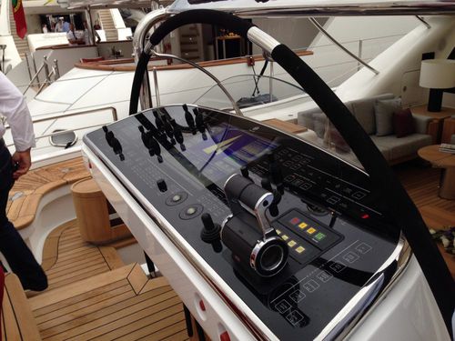 Tableau de commande pour yacht - Glass  - Radio Zeeland DMP - pour propulseur / pour moteur / avec manette de commande