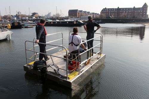 Barge de travail - Water Witch Self Propelled Pontoons - Water Witch Workboats - hors-bord / en aluminium / transportable
