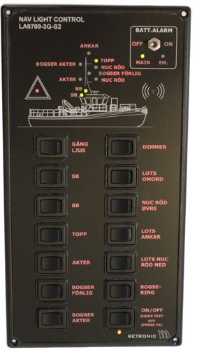 Tableau de commande et de contrôle pour navire - Retronic - pour yacht / de feu de navigation