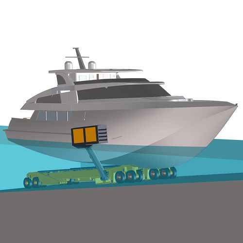 Remorque de manutention lourde - SST160M - ROODBERG - de mise à l'eau / pour bateau / pour chantier naval
