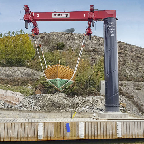 Grue pour chantier naval - SPC 12-4E - ROODBERG - pour marina / potence / manutention de bateau