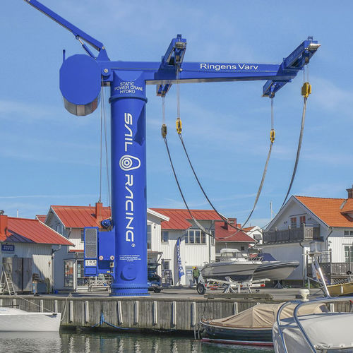 Grue pour chantier naval - SPC 50-4E CW - ROODBERG - pour marina / pour forte charge / à flèche