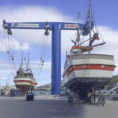 Grue portuaire - SPC 100-4E CW - ROODBERG - pour chantier naval / pour marina / pour forte charge