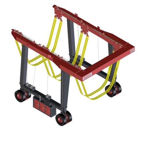Travel lift contrôlé à distance - PHP250 - ROODBERG - toutes roues directrices / pour charge lourde / en forme de U