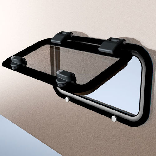 Hublot rectangulaire - Stampaggio Costruzioni Meccaniche - pour bateau / affleurant / avec angles arrondis