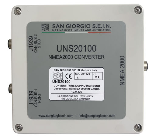 Convertisseur de signal - Double Engine - San Giorgio S.E.I.N srl - analogique / NMEA