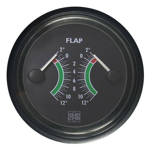 Indicateur pour bateau - San Giorgio S.E.I.N srl - de position du flap / analogique / noir