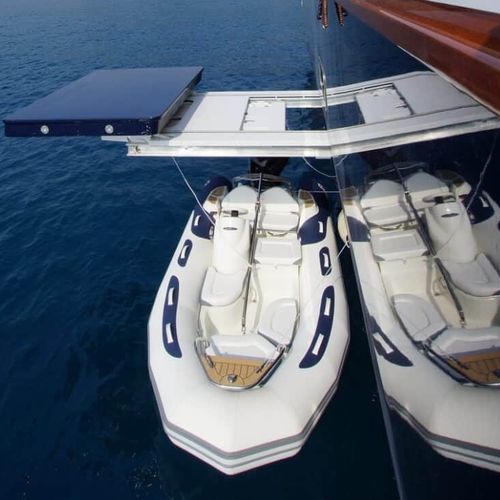 Bossoir pour yacht - MP - Sanguineti Chiavari produzione articoli nautici s. - d'annexe / manuel / motorisé