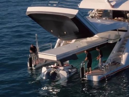Bossoir pour yacht - ST - Sanguineti Chiavari produzione articoli nautici s. - manuel / motorisé / télescopique