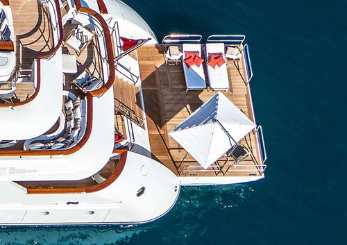 Plateforme élévatrice - Sanguineti Chiavari produzione articoli nautici s. - pour yacht / d'annexe / avec échelle de bain