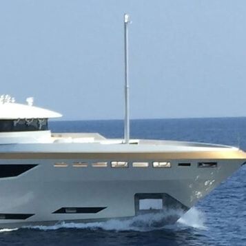 Support de feu de navigation sur mât télescopique - Sanguineti Chiavari produzione articoli nautici s. - électrique
