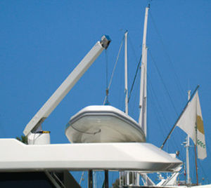 Bossoir pour bateau - Sanguineti Chiavari produzione articoli nautici s. - pour yacht / hydraulique / télescopique