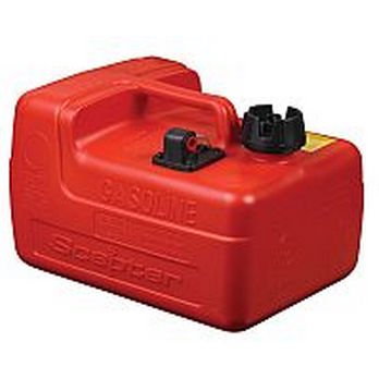 Réservoir Carburant 5 Gallons (18,9 L) Avec Coussins Anti-vibration – Pour Générateurs Honda Et Bateaux – Rouge