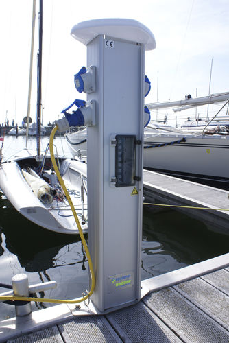 Borne de distribution électrique - Atlantic - Seijsener Harbour Services - de distribution d'eau / pour ponton