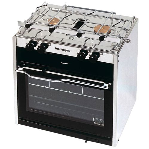 Réchaud four pour bateau - MASTERGRILL - Techimpex - à gaz / 2 brûleurs / avec gril intégré