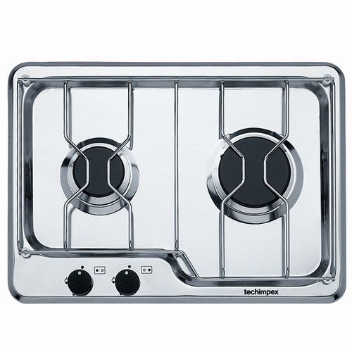 Plaque de cuisson à gaz - SEAFARER2 - Techimpex - pour bateau / 2 brûleurs / encastrée