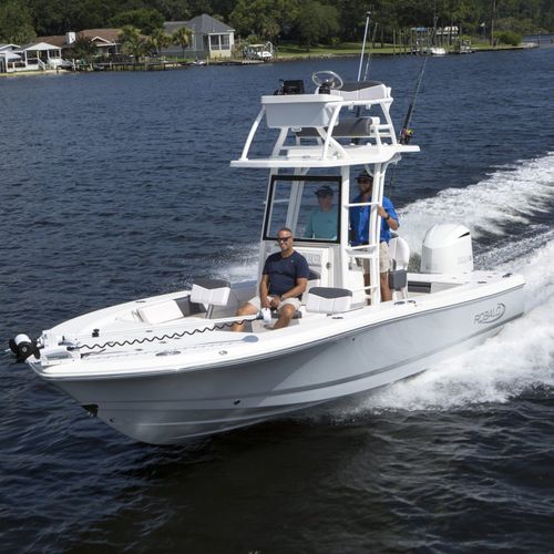 Bay boat hors-bord - 246 CAYMAN SD - Robalo - à console centrale / à fly / de pêche sportive