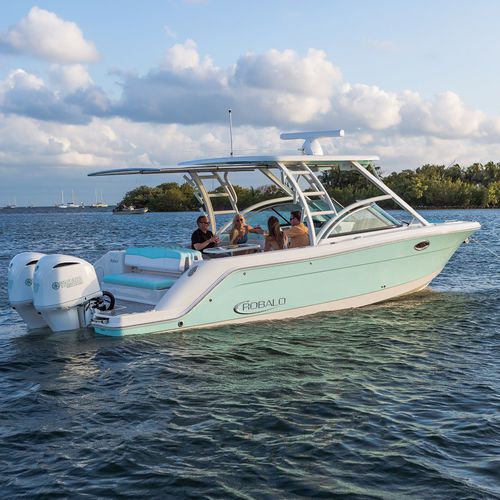 Runabout hors-bord - R317  - Robalo - bimoteur / bow-rider / à double console