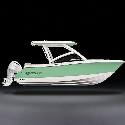 Coque open hors-bord - R237 - Robalo - essence / à double console / bow-rider