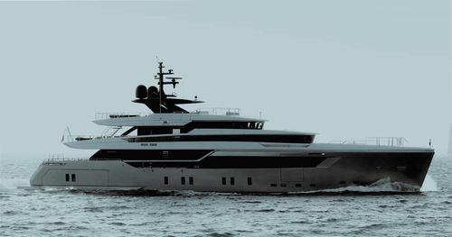 Super-yacht de croisière - Pandion Pearl - Cantieri Navali San Lorenzo - raised pilothouse / à déplacement / en aluminium
