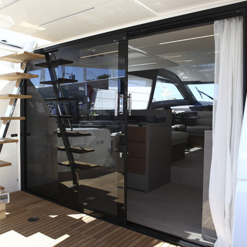 Porte pour yacht - Nemo Industrie - pour bateau / coulissante / vitrée