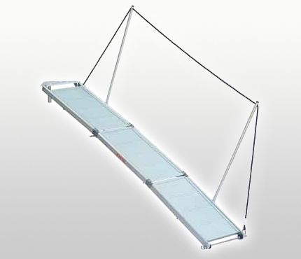 Passerelle pour voilier - Nemo Industrie - pliante / manuelle / en aluminium