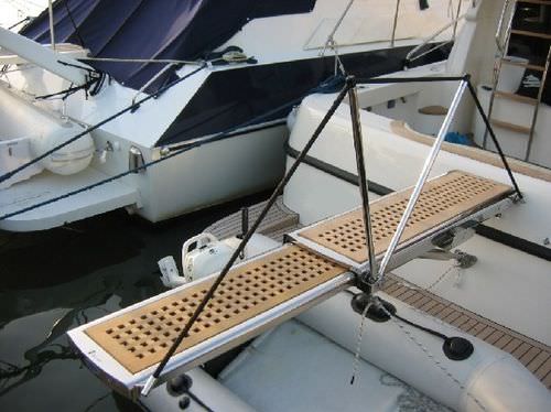 Passerelle pour bateau - AQUARIUS 2 - Pin-craft - télescopique / hydraulique / télécommandée