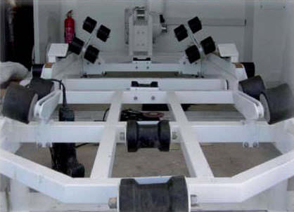 Chariot de mise à l'eau - CR-CN - Pin-craft - pour bateau à moteur