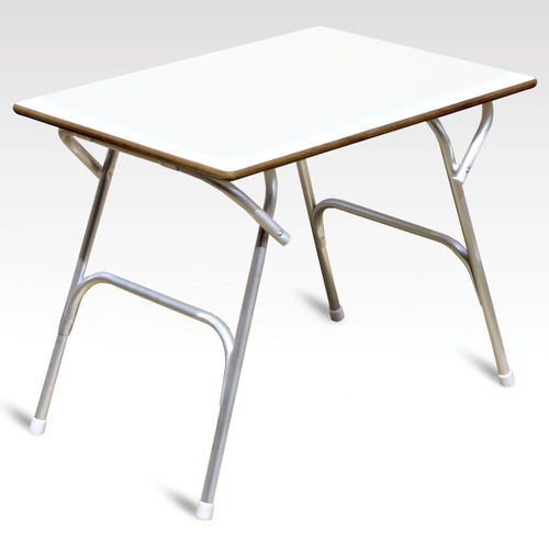 Table de cockpit pliante - M400HFT - Forma Marine Furniture, LLC. - en teck / en contreplaqué / en aluminium