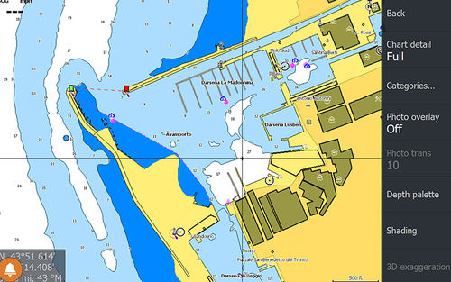 Carte marine numérique - MAX-N+ - C-MAP - 3D