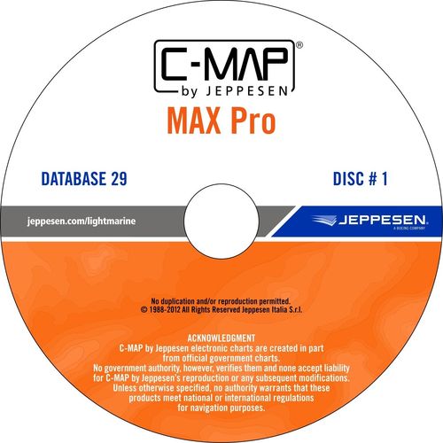 Carte marine numérique - MAX PRO - C-MAP