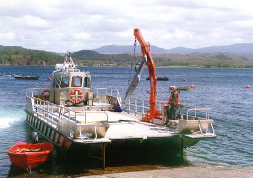 Bateau pour l'aquaculture - ALN 011 ‘Eilean Subhainn’ - Alnmaritec - catamaran / in-bord hydrojet / en aluminium
