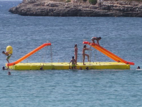 Plateforme flottante - ISLAS - AVENTURAS AQUATICAS - LA NORIA - pour base de loisirs / modulable