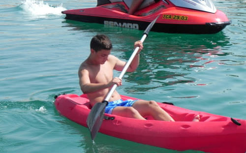 Kayak sit-on-top - MINI NORI - AVENTURAS AQUATICAS - LA NORIA - de mer / pour adulte / monoplace
