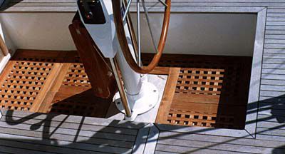 Revêtement de pont habillage de cockpit - Interlock - TeakFlex - en teck
