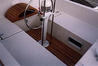 Revêtement de pont habillage de cockpit - Slatted - TeakFlex - en teck