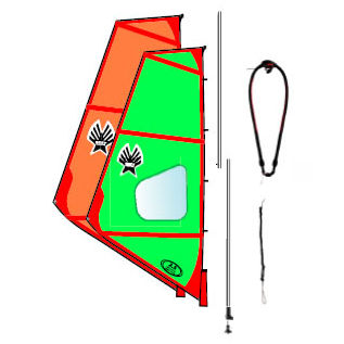 Gréement complet de planche à voile - 2 Ages 9-11  - Ezzy Sails 2 - pour enfant