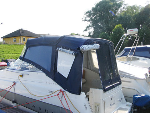Fermeture de cockpit sur mesure - Nauti Sattler - pour bateau à moteur