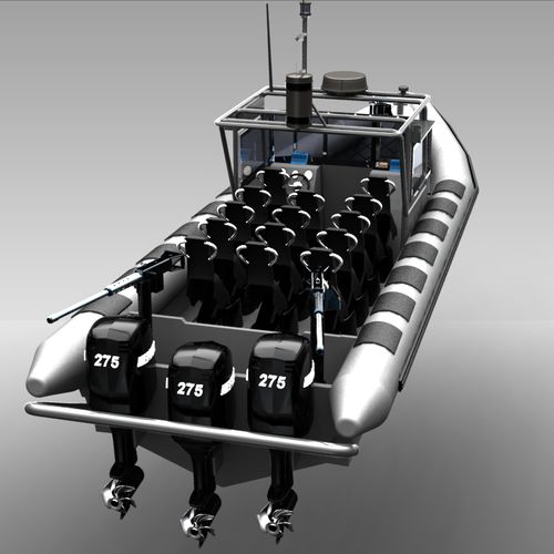 Bateau de surveillance - MR-1050 ASSAULT - Madera Ribs - hors-bord / bateau pneumatique semi-rigide
