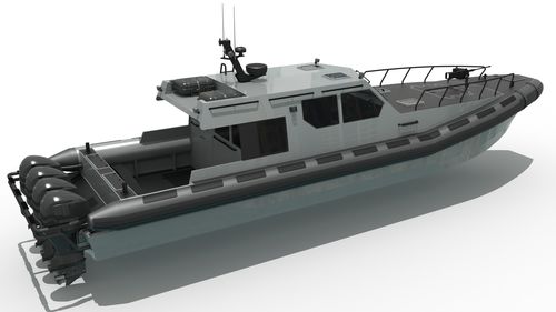 Bateau de surveillance - MRC1500 - Madera Ribs - hors-bord / bateau pneumatique semi-rigide