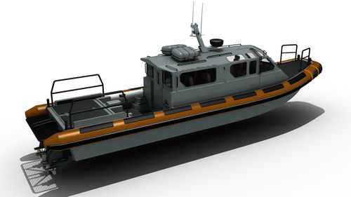 Bateau de transport de personnel - MRCD1250  - Madera Ribs - in-bord / diesel / bateau pneumatique semi-rigide