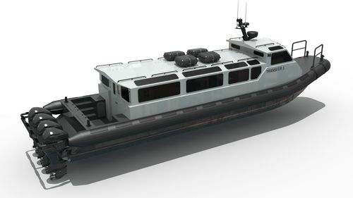 Bateau de transport de personnel - MRC1500 CABIN - Madera Ribs - hors-bord / bateau pneumatique semi-rigide